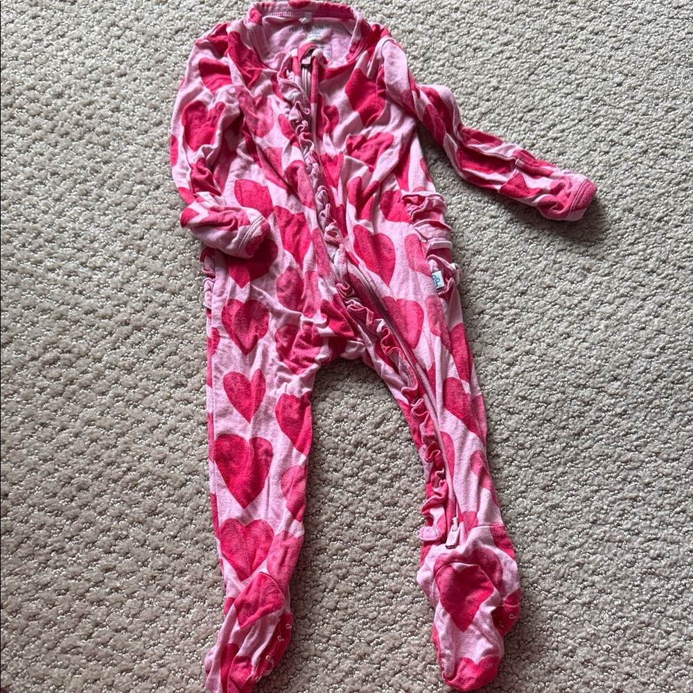 Posh Peanut Pink Heart Footie